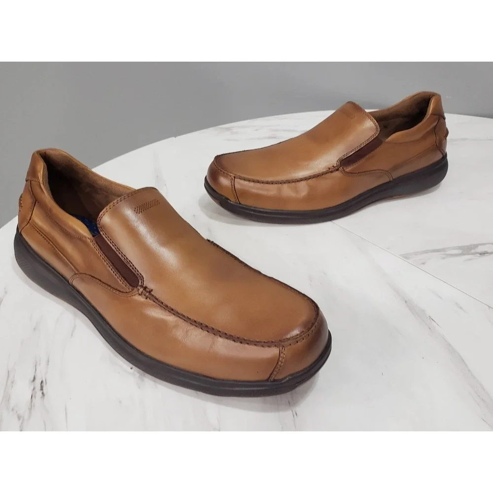 VERY CLEAN SZ 15 FLORSHEIM WORK Bayside Steel‎ Toe ESD Slip On Work Shoe FS2325